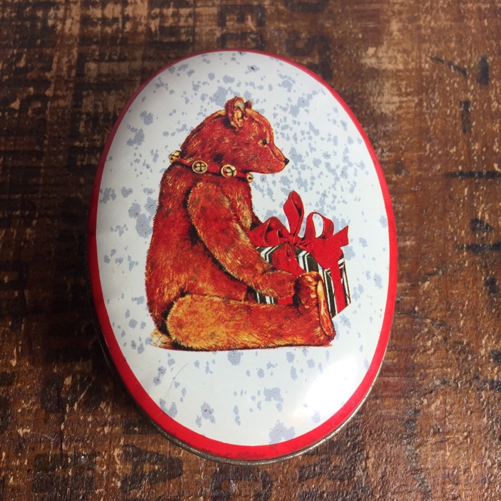 Schmid vintage 1984 bear tin